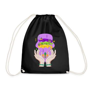 Chemise Crocodile, Old Glory Mardi Gras 3 Alligator - Sac de sport léger - noir - Devant