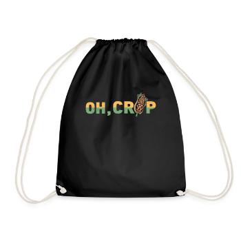 Farmer Farmer Grain Farmer Farm Country Egg - Drawstring Bag - black - Front