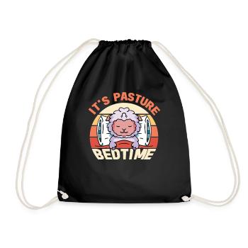 Farmer Farmer Lamb Farmer Sleep Country Egg Sheep - Drawstring Bag - black - Front