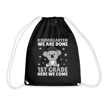 Kids Kindergarten graduate Koala 1st grade - Turnbeutel - Schwarz - Vorne