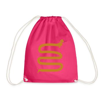Long teckel race wiener saucisse chien - Sac de sport léger - fuchsia - Devant