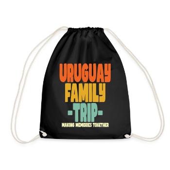 Uruguay Family Trip Holidays - Drawstring Bag - black - Front