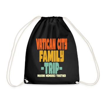 Vatican City Family Trip Holidays - Drawstring Bag - black - Front