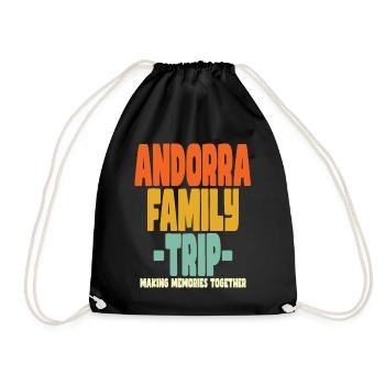 Vacances en famille en Andorre - Sac de sport léger - noir - Devant