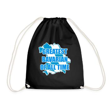 Bavaria Bavarian Saying Sayings - Drawstring Bag - black - Front