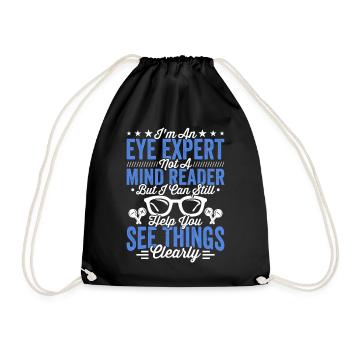 Ophthalmologist I am an ophthalmologist - Drawstring Bag - black - Front