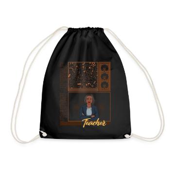 Chemise Black Lives Matter, enseignante je pense - Sac de sport léger - noir - Devant