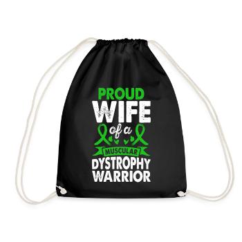 Épouse de la dystrophie musculaire Conscience guerrière - Sac de sport léger - noir - Devant