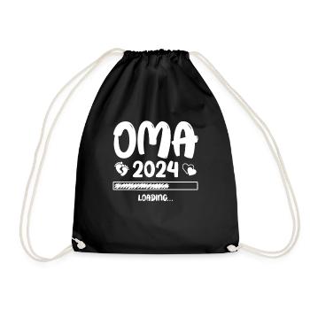 Oma Loading 2024 - Turnbeutel - Schwarz - Vorne
