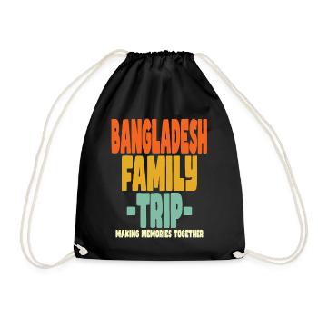Vacances en famille au Bangladesh - Sac de sport léger - noir - Devant