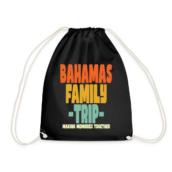 Bahamas Vacances en famille - Sac de sport léger - noir - Devant