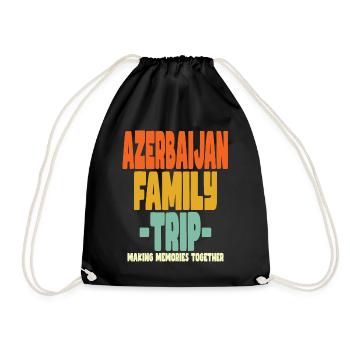 Azerbaijan Family Trip Holidays - Drawstring Bag - black - Front