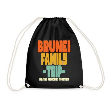Brunei Family Trip Urlaub - Turnbeutel - Schwarz - Vorne