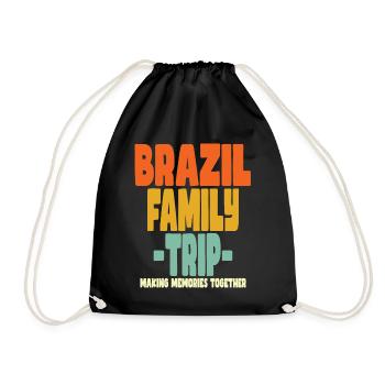 Brésil Vacances en famille - Sac de sport léger - noir - Devant