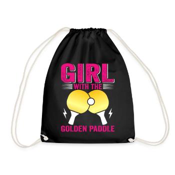 Tenue de Joueur Fille Femmes Dames! Ping-pong - Sac de sport léger - noir - Devant