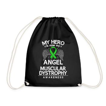 Duchenne Muscular Dystrophy Survivor MD Awareness - Drawstring Bag - black - Front