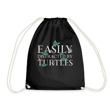 Sea Turtle Tortoise Easily - Turnbeutel - Schwarz - Vorne