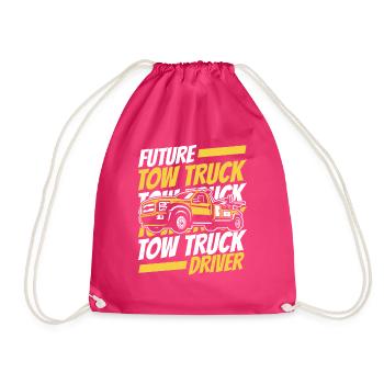 Le futur conducteur de dépanneuse Abschlepper Fahrer - Sac de sport léger - fuchsia - Devant