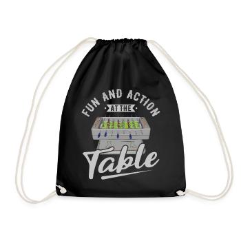 Foosball Gift Fans Wuzler Foosball - Drawstring Bag - black - Front