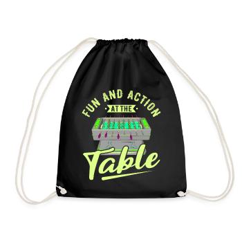 Foosball Gift Fans Wuzler Foosball - Drawstring Bag - black - Front