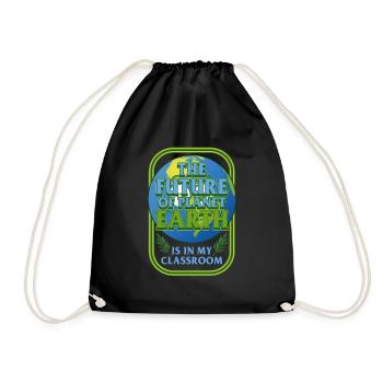 Earth Shirt, L’avenir de la planète Terre - Sac de sport léger - noir - Devant