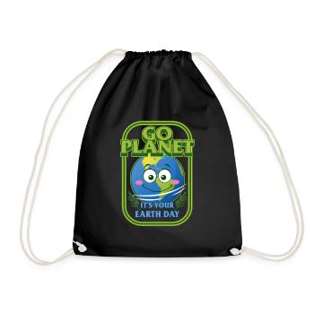 Earth Shirt, Go Planet It’s Your Earth Day Tee, - Sac de sport léger - noir - Devant