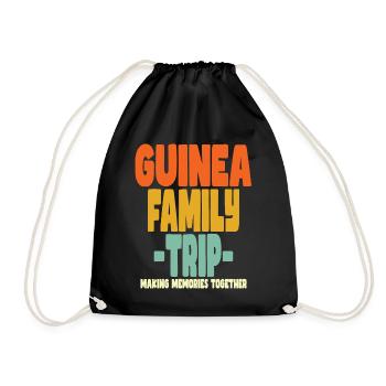 Guinea Family Trip Holidays - Drawstring Bag - black - Front