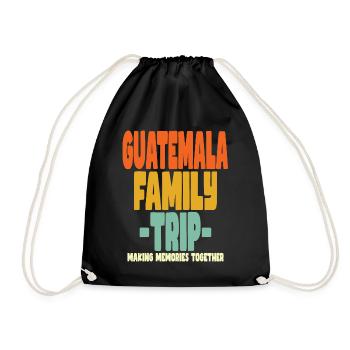 Vacances en famille au Guatemala - Sac de sport léger - noir - Devant