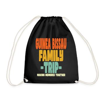Guinea Bissau Family Trip Holidays - Drawstring Bag - black - Front