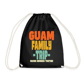 Guam Family Trip Urlaub - Turnbeutel - Schwarz - Vorne