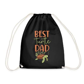 Sea Turtle Tortoise Dad Best - Sac de sport léger - noir - Devant