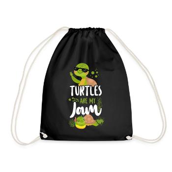 Sea Turtle Tortoise Sunglasses - Turnbeutel - Schwarz - Vorne