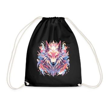 Renard Renard Renard Bébé Habitant de la forêt - Sac de sport léger - noir - Devant