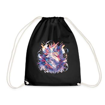 Renard Renard Renard Bébé Habitant de la forêt - Sac de sport léger - noir - Devant