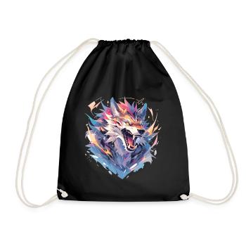 Polygone de loup - Sac de sport léger - noir - Devant