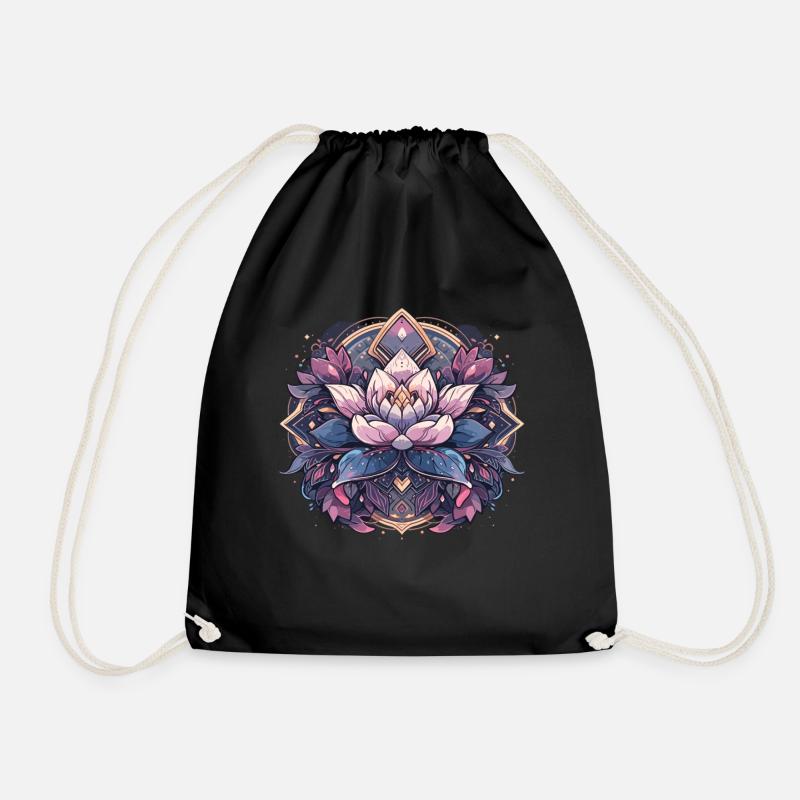 Méditation Fleur de Lotus - Sac de sport léger - noir