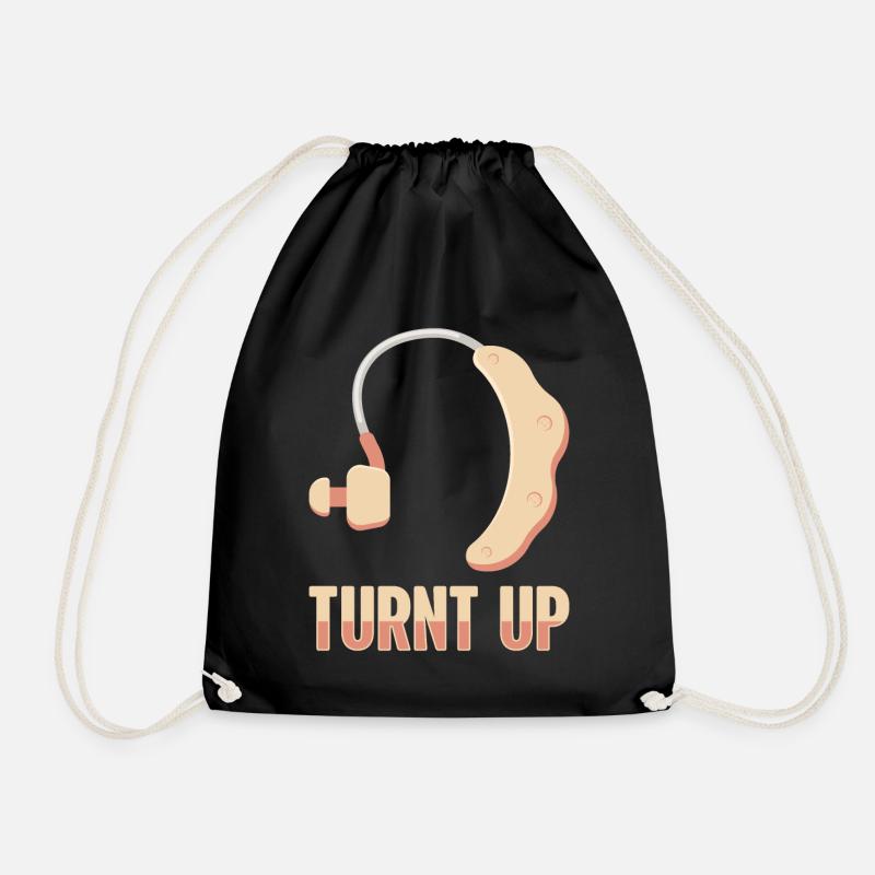 Hearing Loss Hearing Aid Specialist - Drawstring Bag - black