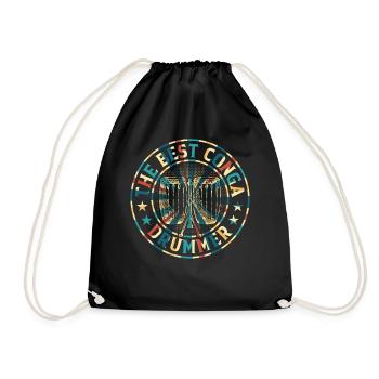The Best Conga Drummer - Conga Musician Conga Play - Drawstring Bag - black - Front