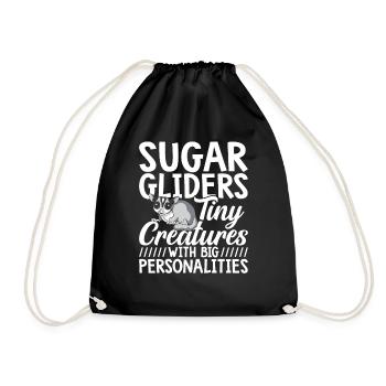 Sugar Gliders Tiny Creatures Sugar Glider Owner - Sac de sport léger - noir - Devant