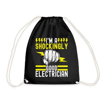 Electrician Electronics Technician - Drawstring Bag - black - Front