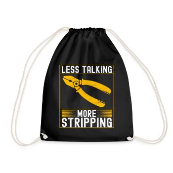 Electrician Electronics Technician - Drawstring Bag - black - Front