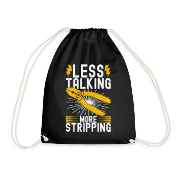Electrician Electronics Technician - Drawstring Bag - black - Front