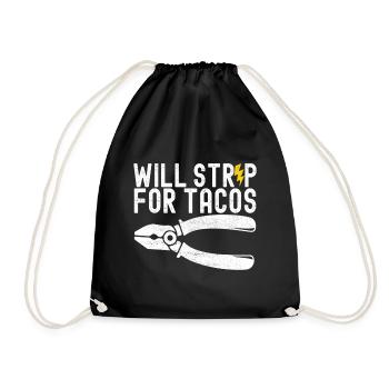 Electrician Electronics Technician - Drawstring Bag - black - Front