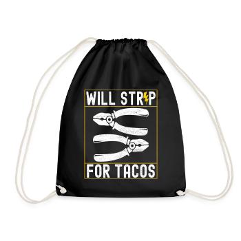 Electrician Electronics Technician - Drawstring Bag - black - Front