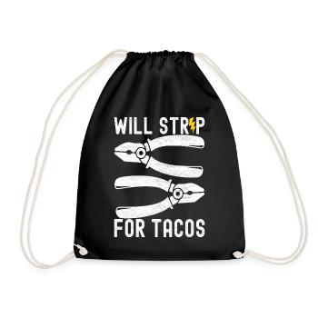 Electrician Electronics Technician - Drawstring Bag - black - Front