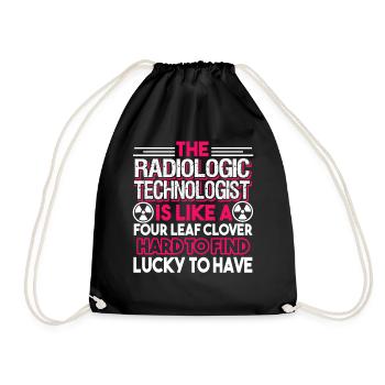 Radiologic Technologist Rad Tech Hard To Find - Drawstring Bag - black - Front