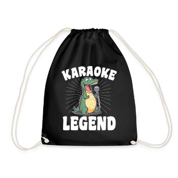 Un chanteur de karaoké dit une légende du karaoké au crocodile - Sac de sport léger - noir - Devant