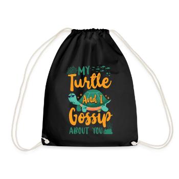 Tortue de mer Tortue Ma Tortue et - Sac de sport léger - noir - Devant