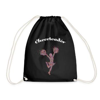 Cheerqueen Cheerleading Cheerleader Dancing - Drawstring Bag - black - Front