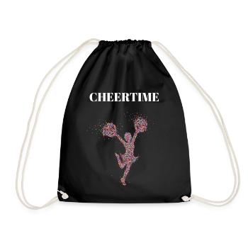 Cheertime Cheerleader Choreography Dancing Dancer - Drawstring Bag - black - Front